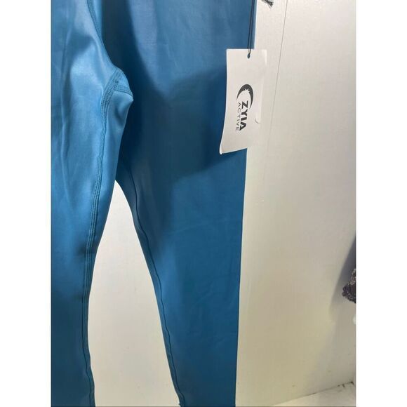Zyia Active NWT Blue Light and Tight Hi Rise Leggings 7/8 Size 4 - Picture 8 of 10